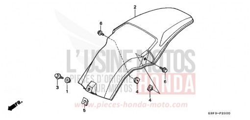 REAR FENDER CR80RBT de 1996
